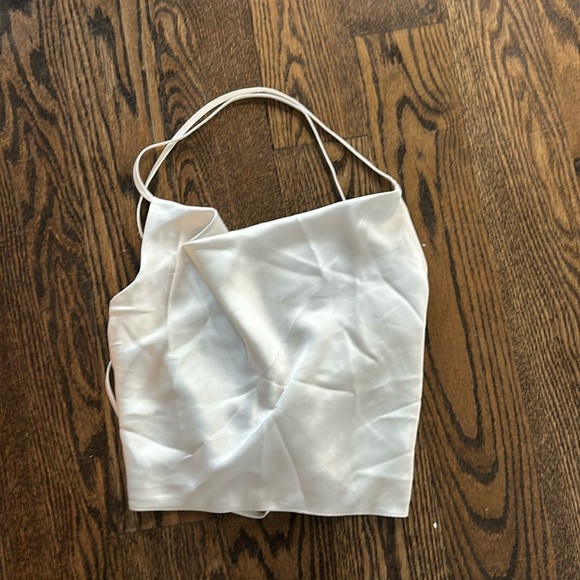 Garage Carla cowl neck open back cami. I’m WHITE. Medium.  NWT - Picture 3 of 7